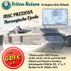 Aktuelles Kreuzfahrtangebot